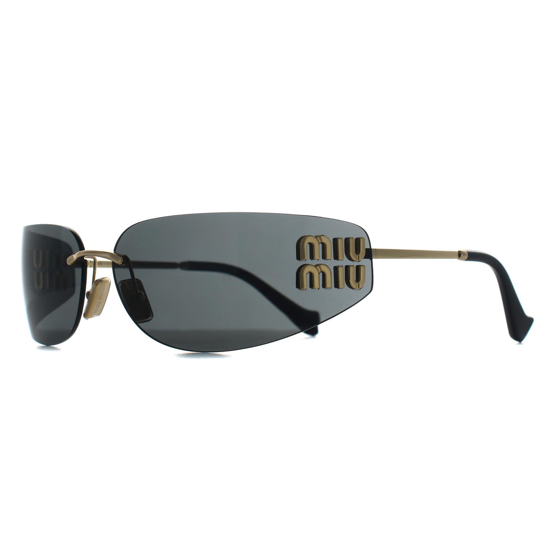 Miu Miu Sunglasses MUA51S 5AK5S0 Gold Dark Grey