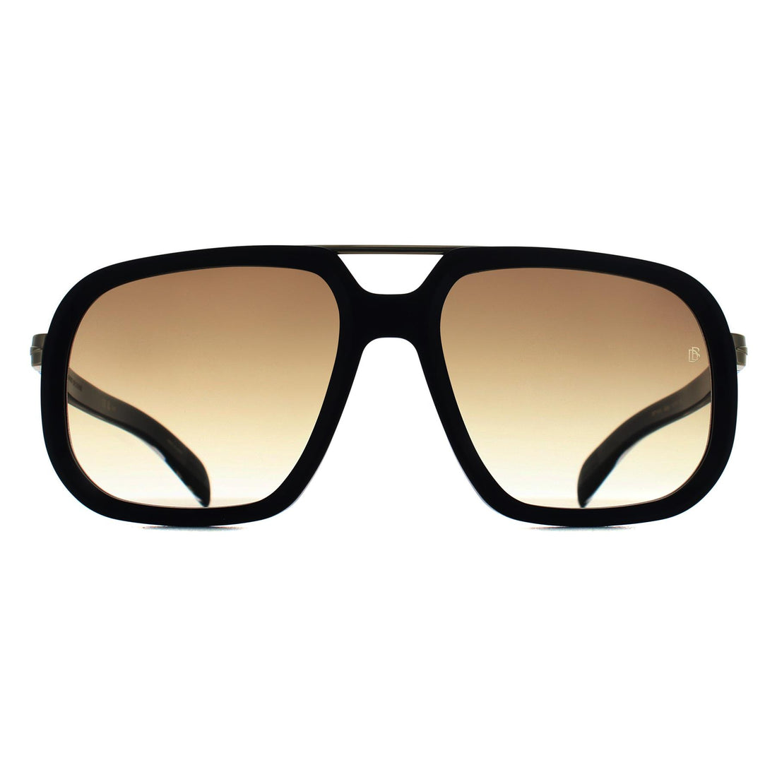 David Beckham Sunglasses DB 7101/S 2M2 HA Black Gold Brown Gradient