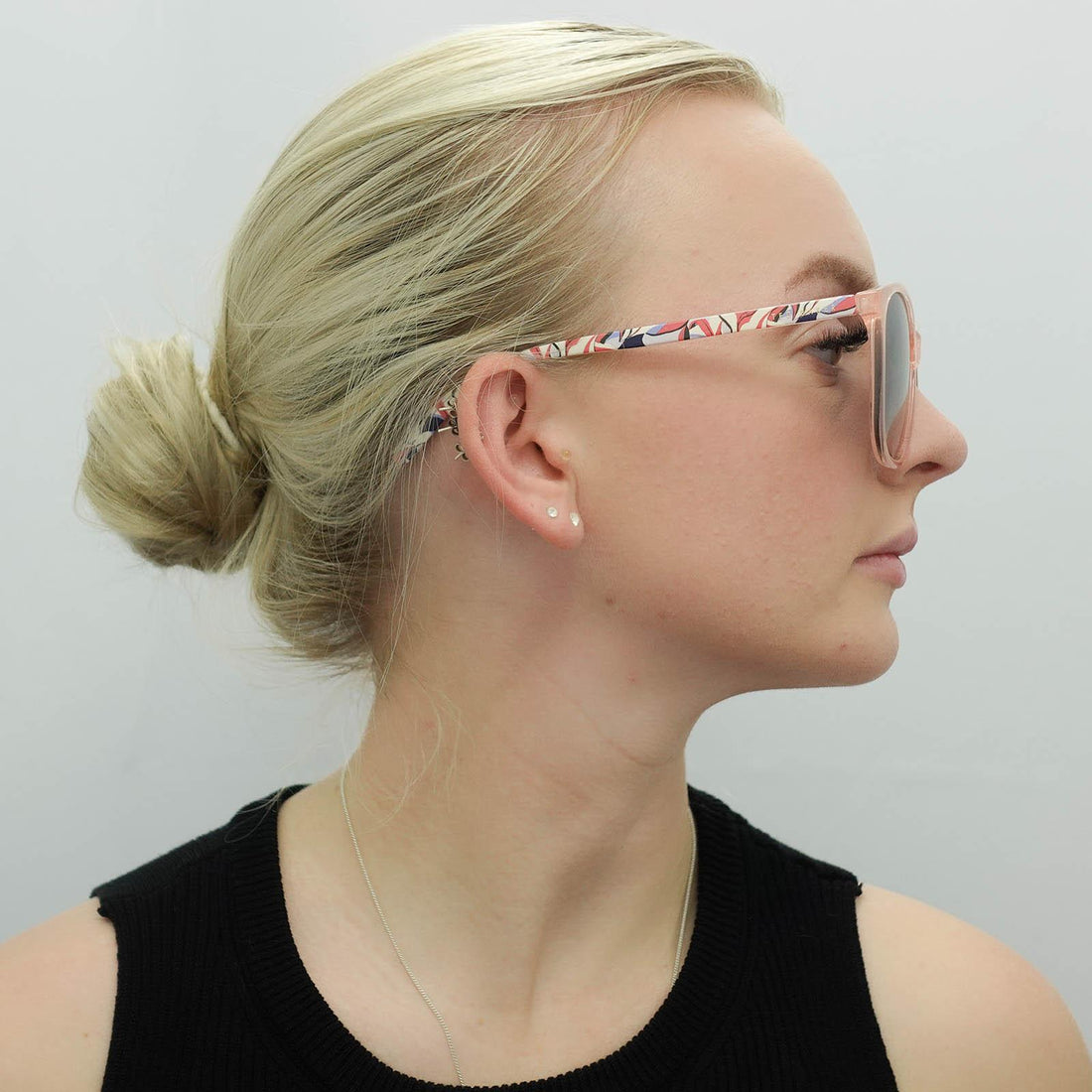 Ted Baker Sunglasses TB1646 Delfi 203 Transparent Pink Grey Gradient