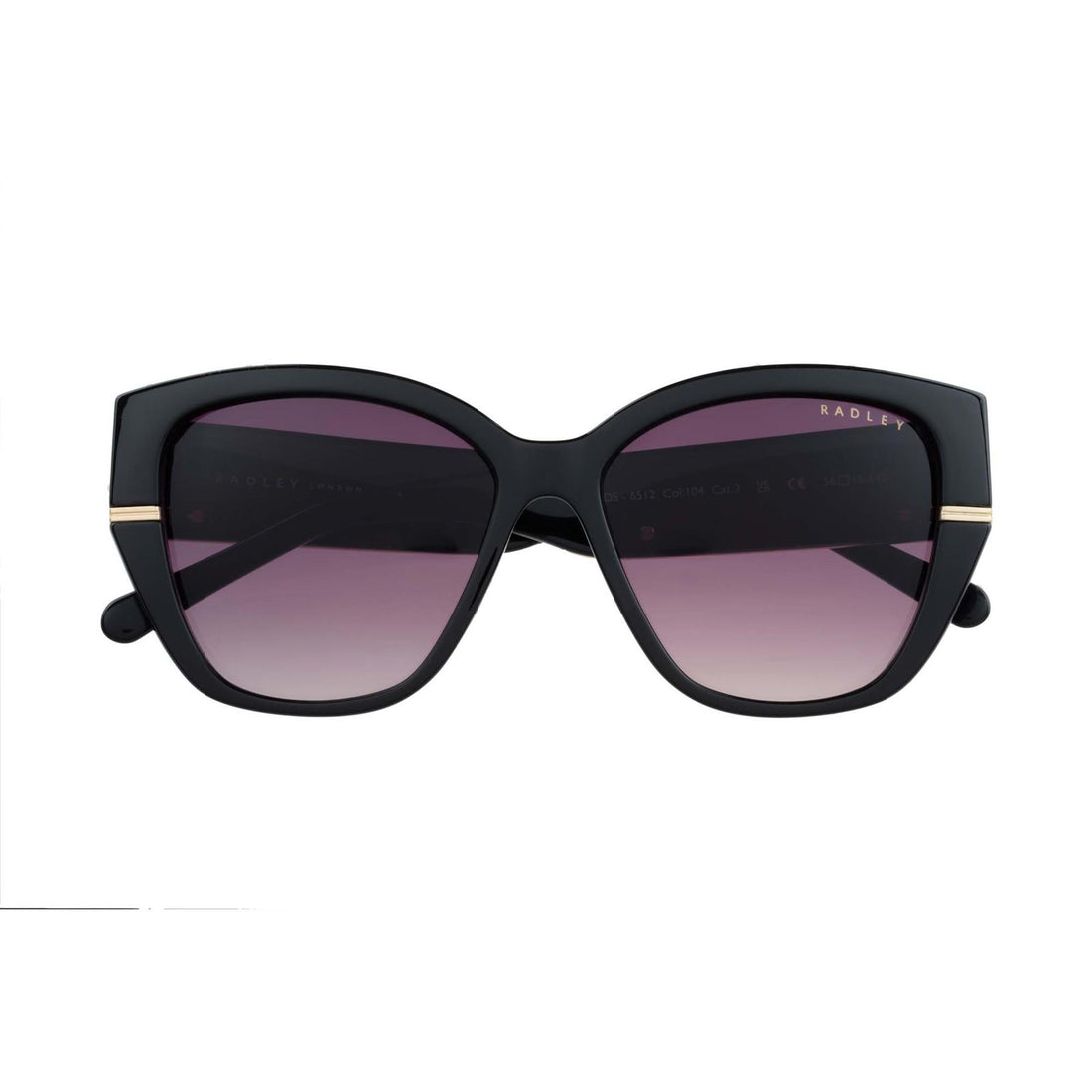 Radley Sunglasses RDS-6512 104 Black Grey Gradient