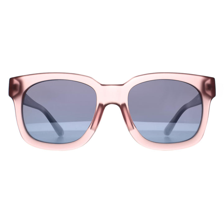 Spy Sunglasses Shandy 6700000000012 Matte Transparent Blush Light Blue Flash Mirror