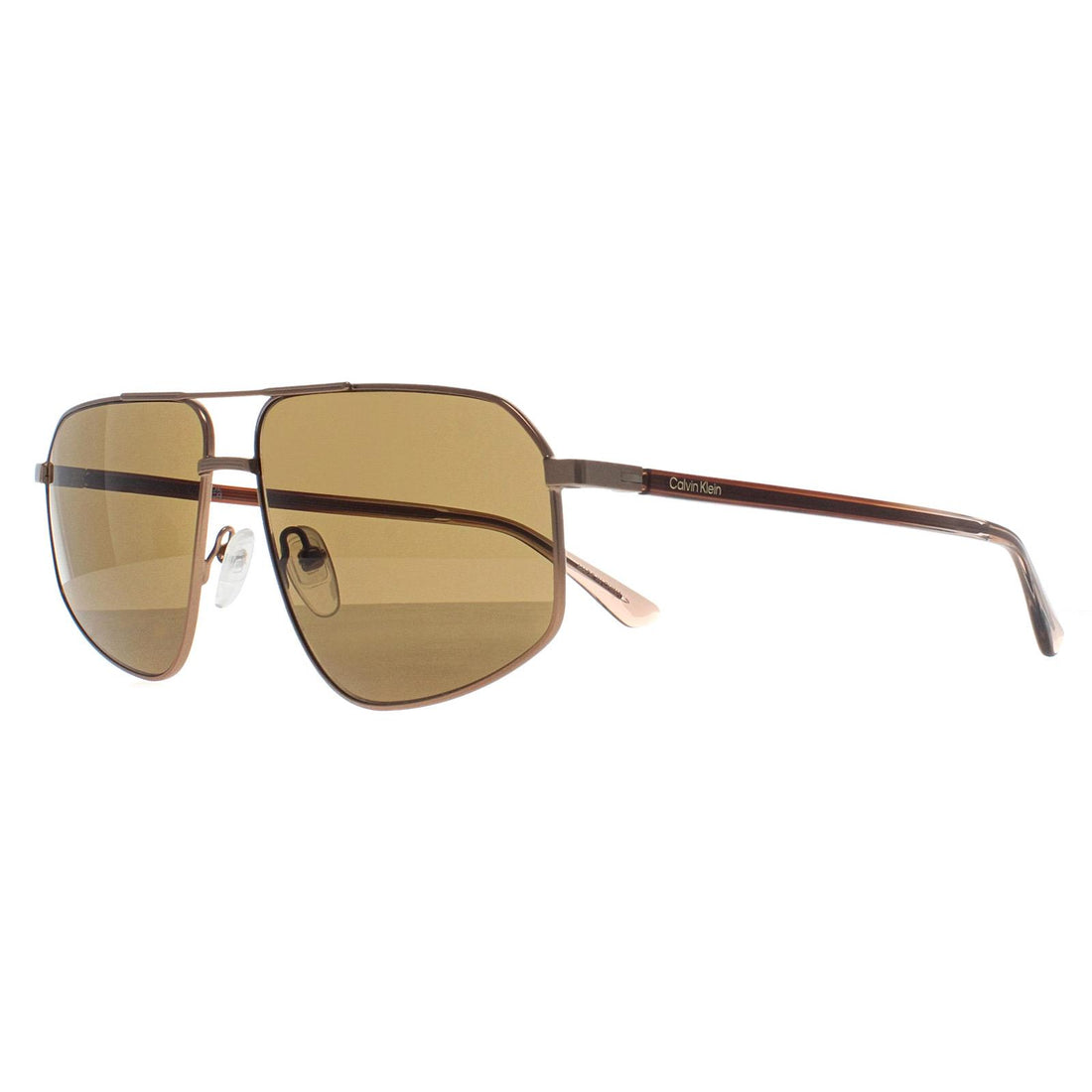 Calvin Klein Sunglasses CK23126S 770 Matte Amber Gold Gold Brown