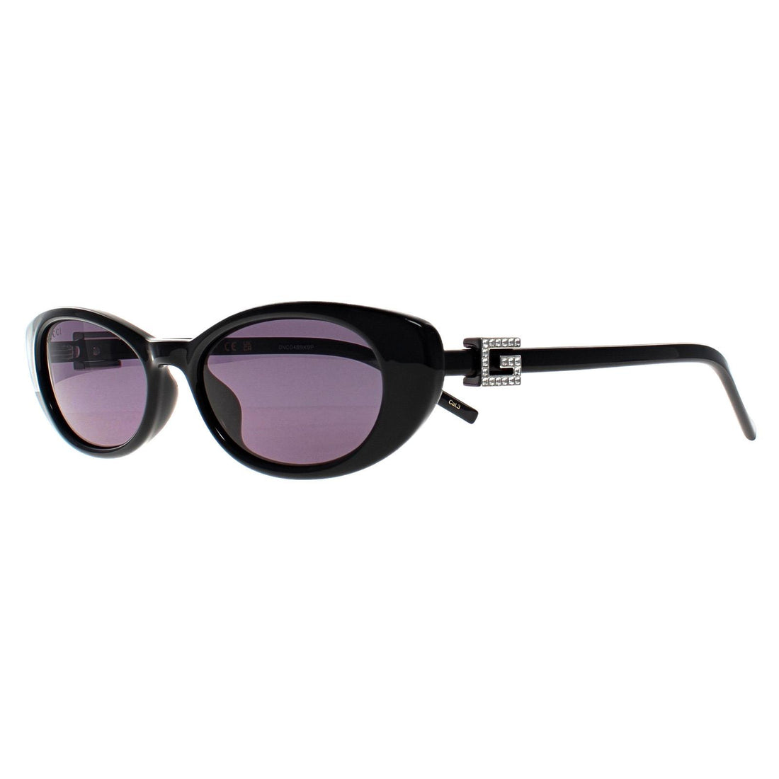 Gucci Sunglasses GG1680S 002 Black with Silver Crystal Stud Detail Grey
