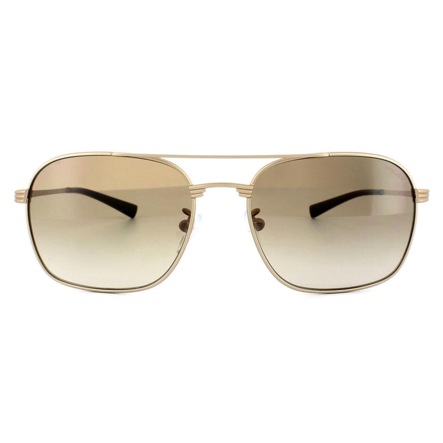 Police Rival 1 S8952 Sunglasses Polished Gold / Brown Gradient
