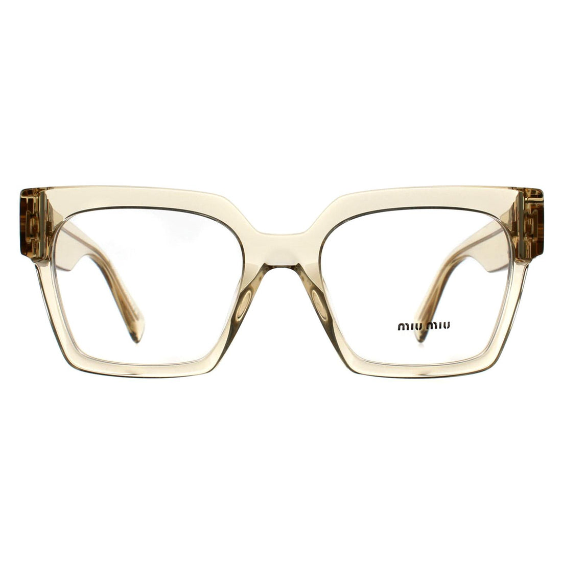 Miu Miu Glasses Frames MU 04UV 11T1O1 Sand Crystal Women