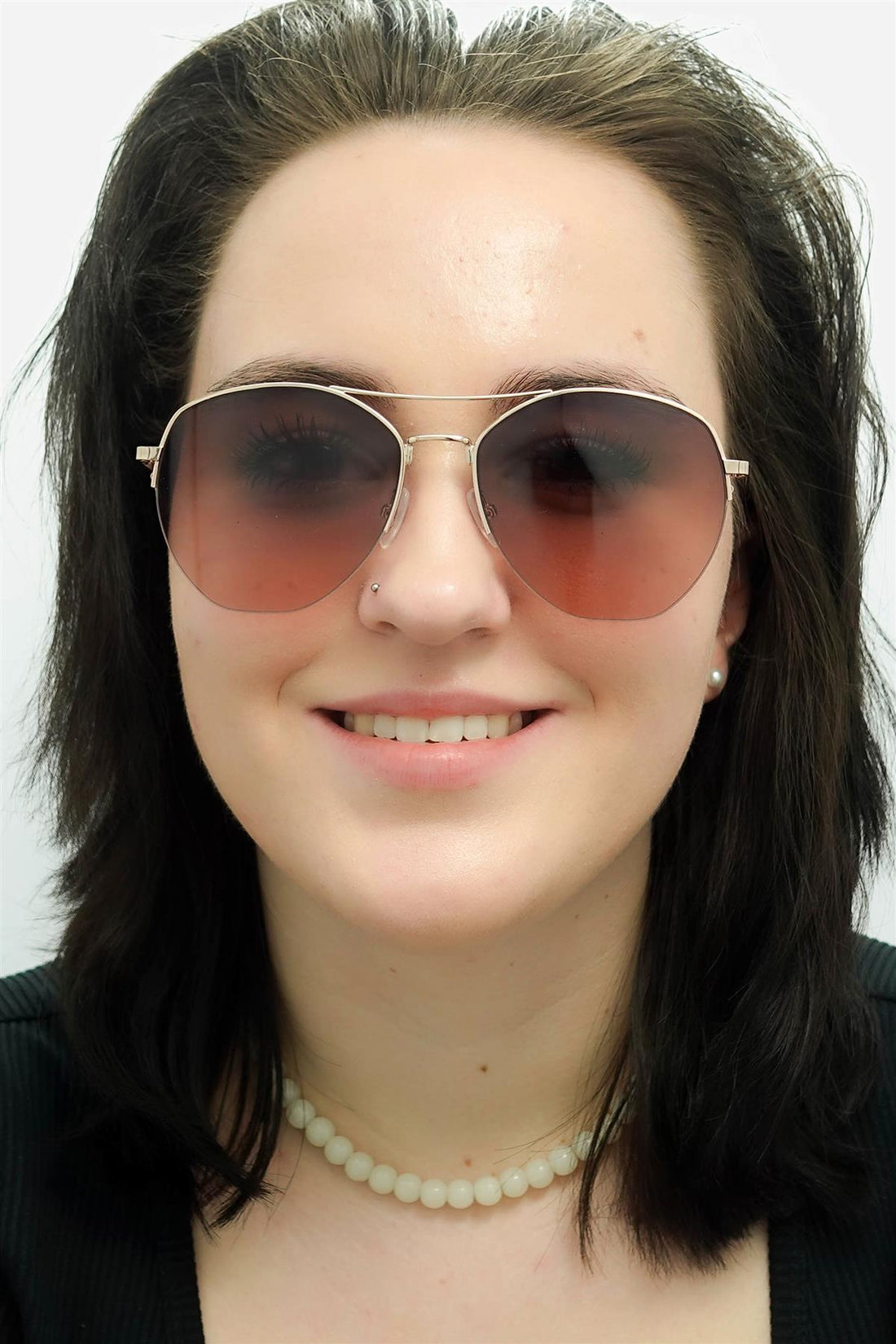 Calvin Klein Sunglasses CK20121S 780 Rose Gold Brown