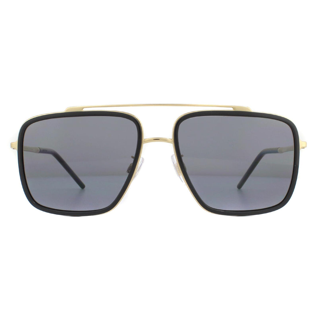 Dolce & Gabbana DG2220 Sunglasses Gold and Black Brown Gradient Polarized
