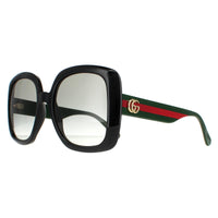 Gucci Sunglasses GG0713S 006 Shiny Black Grey Nylon Gradient
