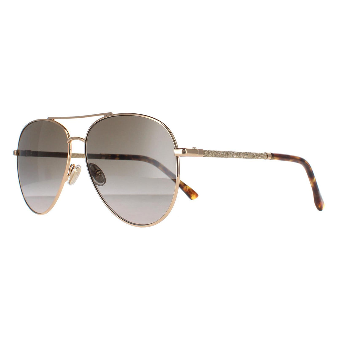 Jimmy Choo Sunglasses DEVAN/S 06J HA Gold Havana Brown Gradient