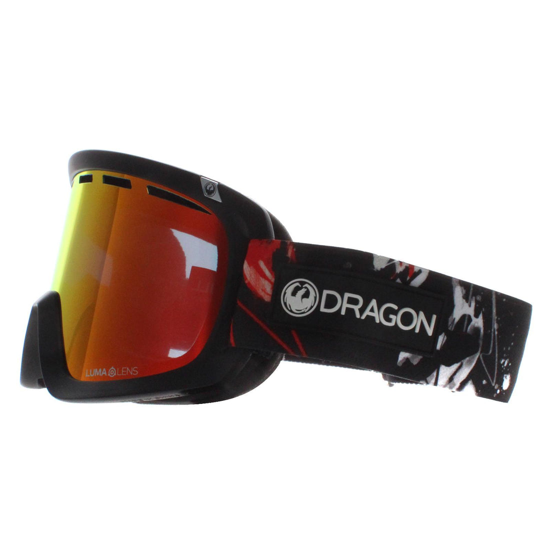 Dragon Ski Goggles D1 OTG 642 Koi Lumalens Red Ion and Rose