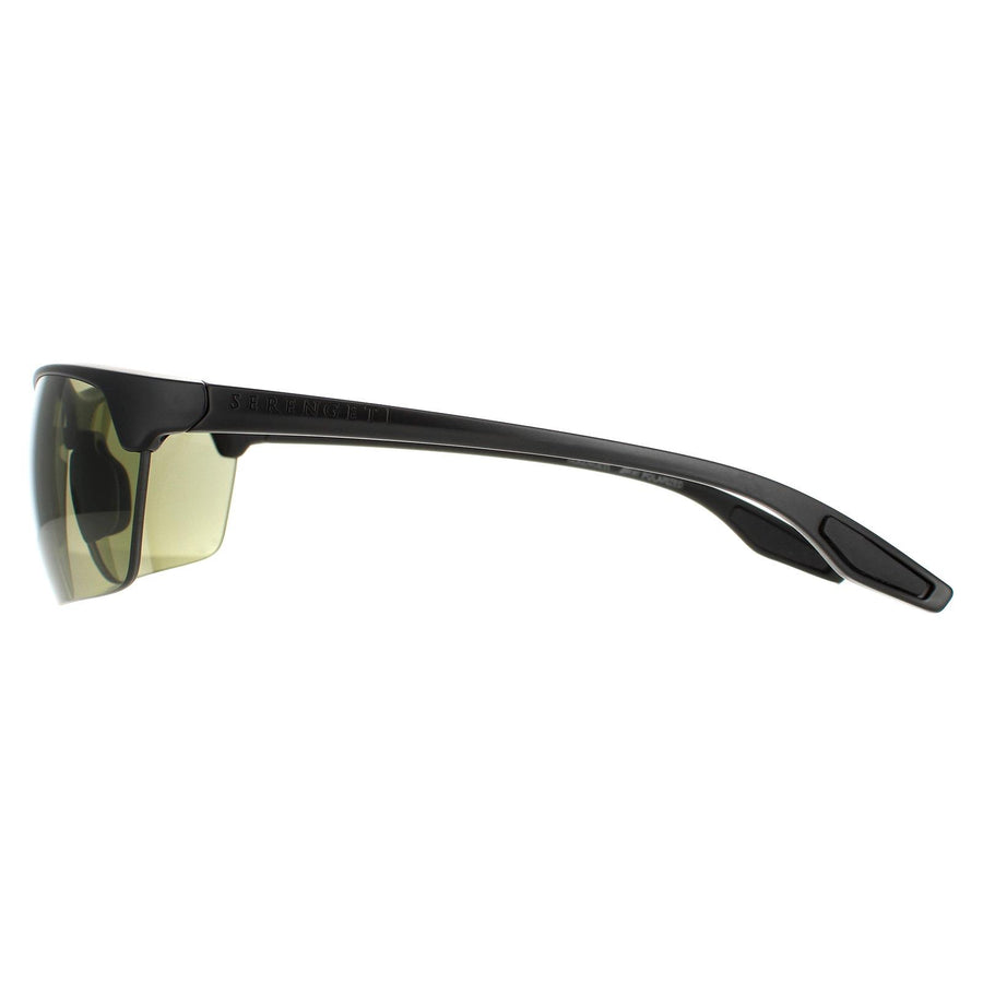 Serengeti Sunglasses Linosa 8506 Matte Black PhD 2.0 Green 555nm Polarized