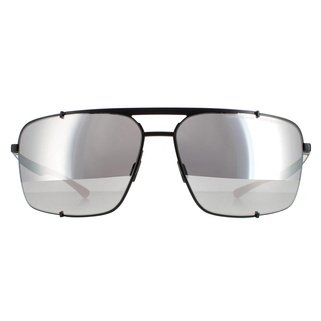 Porsche Design Mercury Silver Mirror Pilot Sunglasses in Black for Men |  Lyst