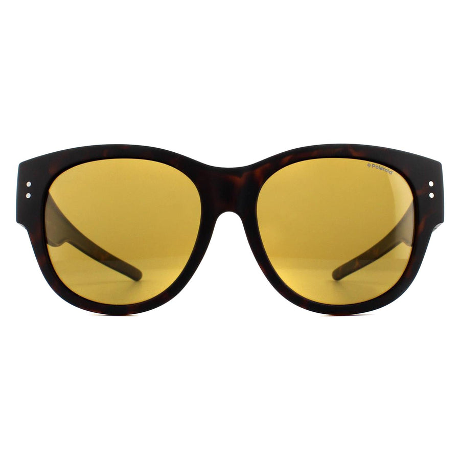 Polaroid Suncovers PLD 9009/S Fitover Sunglasses Matte Havana / Brown Polarized
