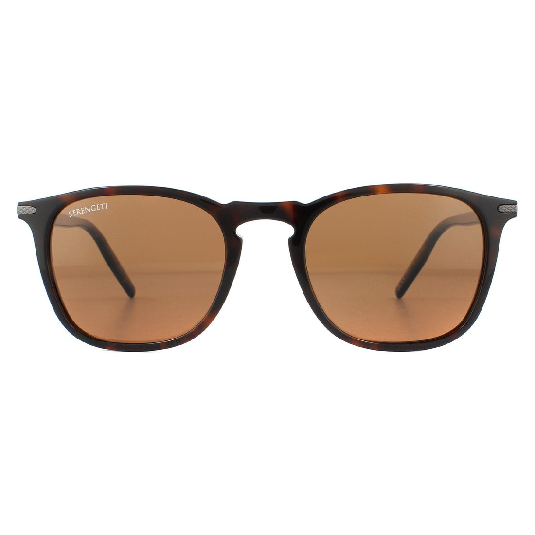 Serengeti Delio Sunglasses Shiny Dark Havana / Mineral Polarized Drivers Brown