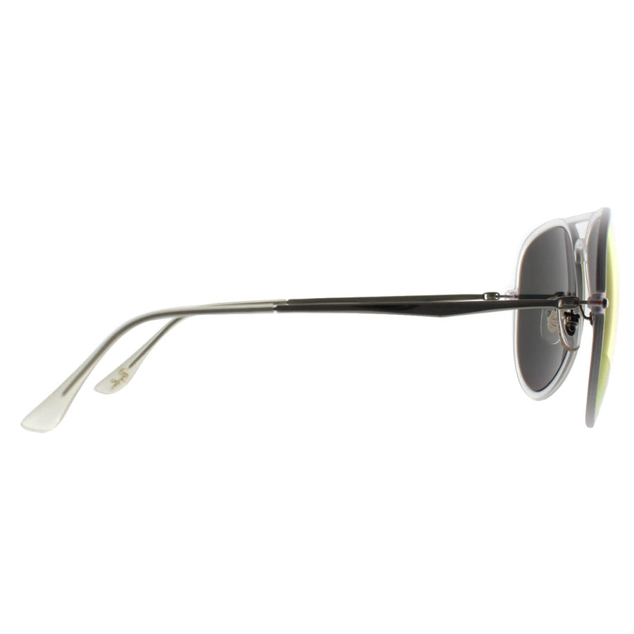 Ray-Ban Sunglasses Aviator Light Ray II 4211 646/6Q Matt Translucent O ...