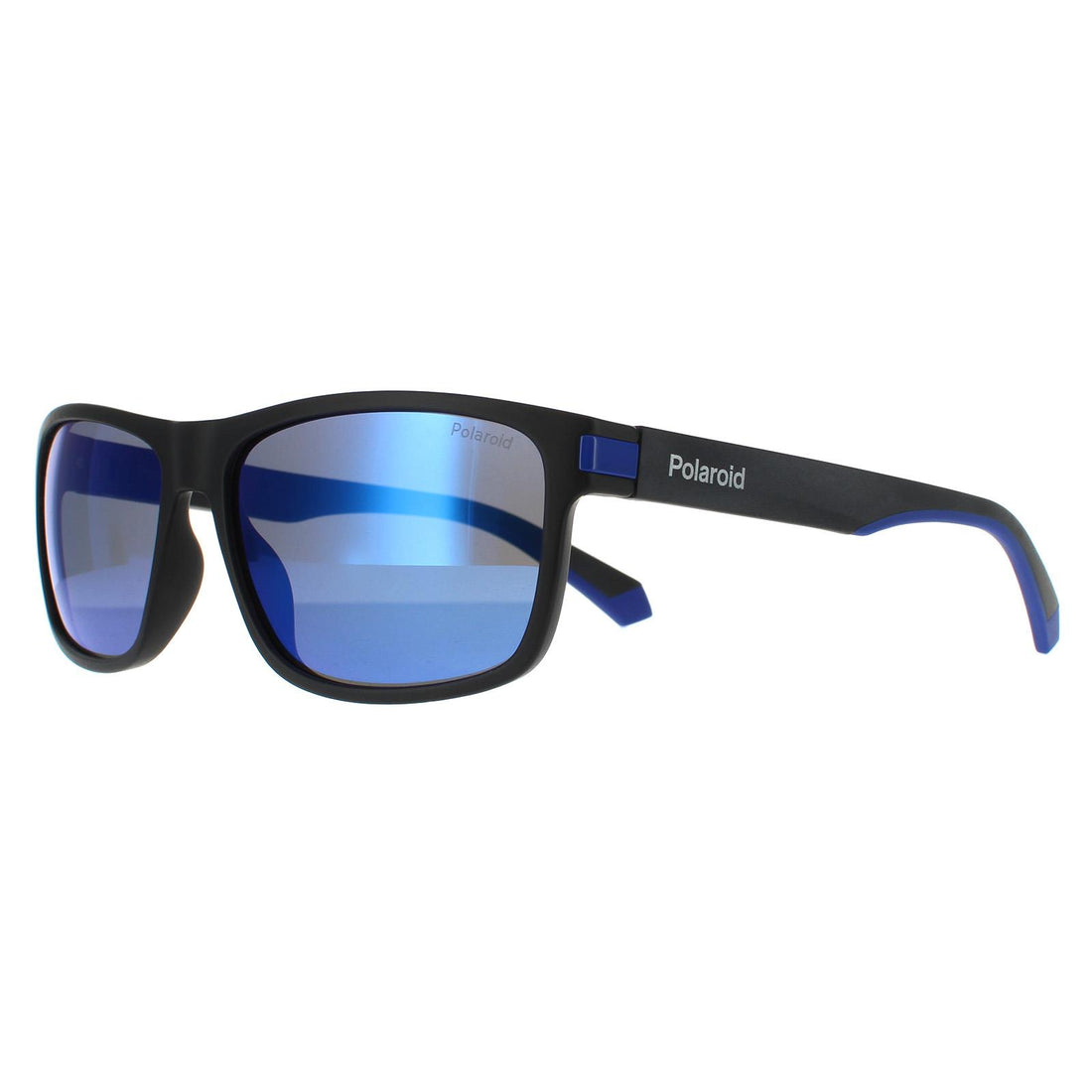 Polaroid Sunglasses PLD 2121/S 0VK 5X Matte Black Blue Blue Mirror Polarized