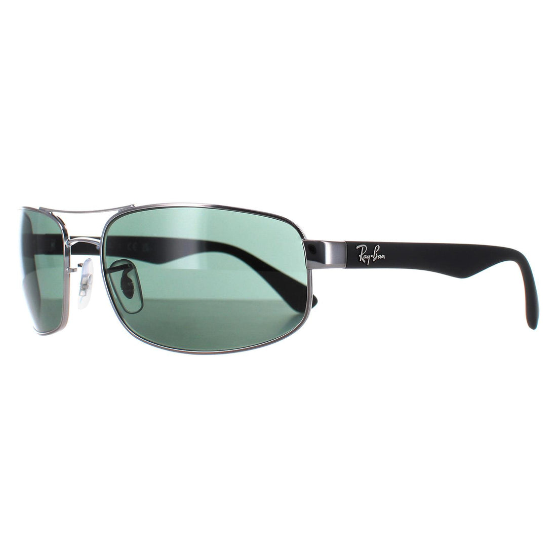 Rayban Sunglasses 3445 004 Gunmetal Green