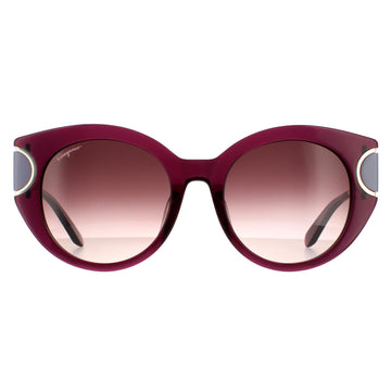 Salvatore Ferragamo Sunglasses SF840SA 500 Violet Brown Wine Gradient