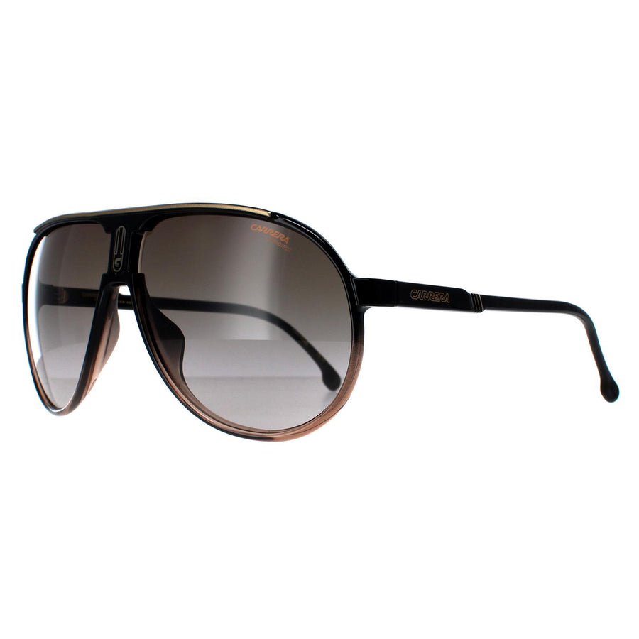 Carrera Sunglasses Champion 65/N DCC/HA Black Brown Shade Brown Gradient