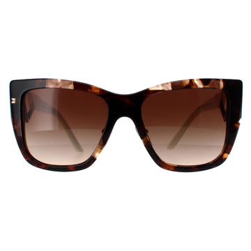 Prada Sunglasses PR21YS 07R6S1 Caramel Tortoise and White Brown Gradient