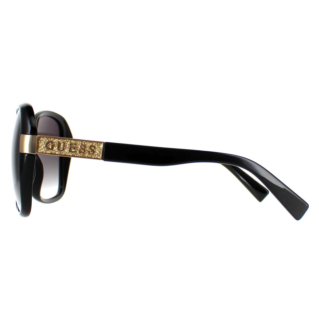 Guess Sunglasses GF0371 01B Shiny Black Smoke Gradient