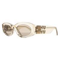 Miu Miu Sunglasses MU11WS 11T40F Sand Transparent Dark Brown