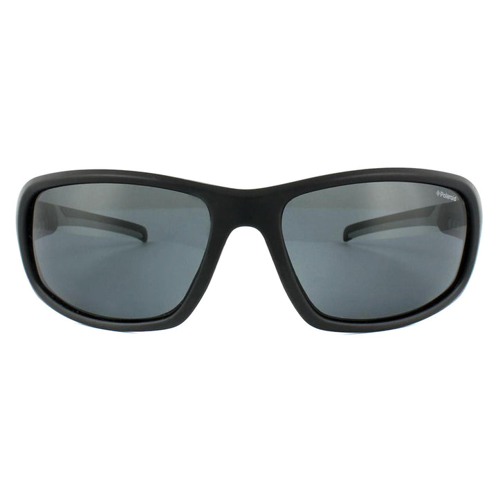 Polaroid Sport Sunglasses P7406 08A Y2 Black & Grey Grey Polarized
