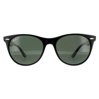 Ray-Ban Sunglasses Wayfarer II RB2185 901/58 Black G-15 Green Polarized