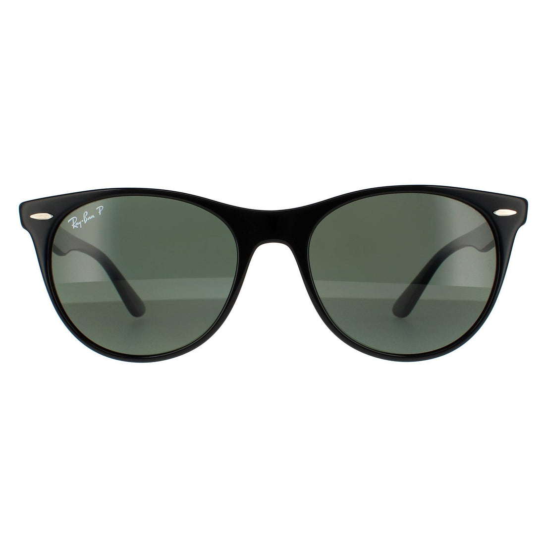 Ray-Ban Sunglasses Wayfarer II RB2185 901/58 Black G-15 Green Polarized