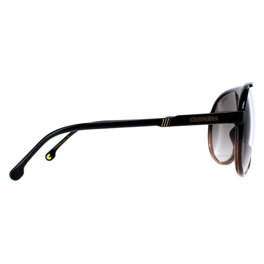 Carrera Sunglasses Champion 65/N DCC/HA Black Brown Shade Brown Gradient