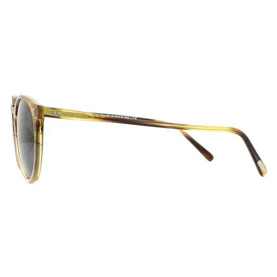 Oliver Peoples Sunglasses O'Malley OV5183S 1703P1 Canarywood Gradient G-15 Green Polarized