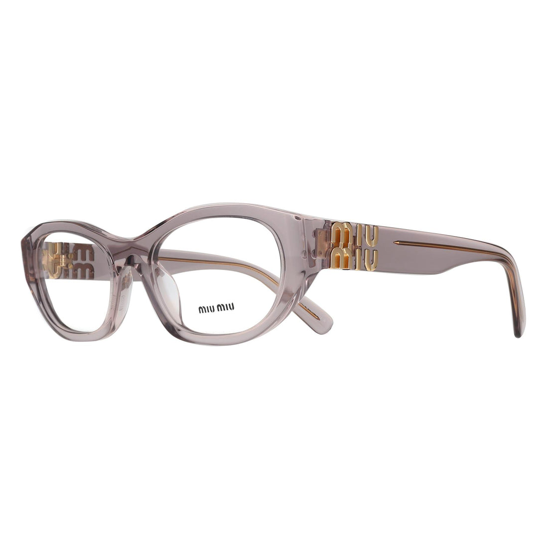 Miu Miu Glasses Frames MU03WV 12W1O1 Mauve Transparent Women