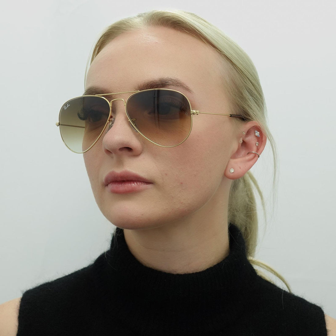 Ray-Ban Sunglasses Aviator RB3025 001/51 Gold Brown Gradient 55mm