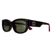 Gucci Sunglasses GG1667SK 002 Havana with Green and Red Green