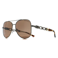 Michael Kors Sunglasses MK1121 Chianti 10147P Light Gold Brown Gold Mirror