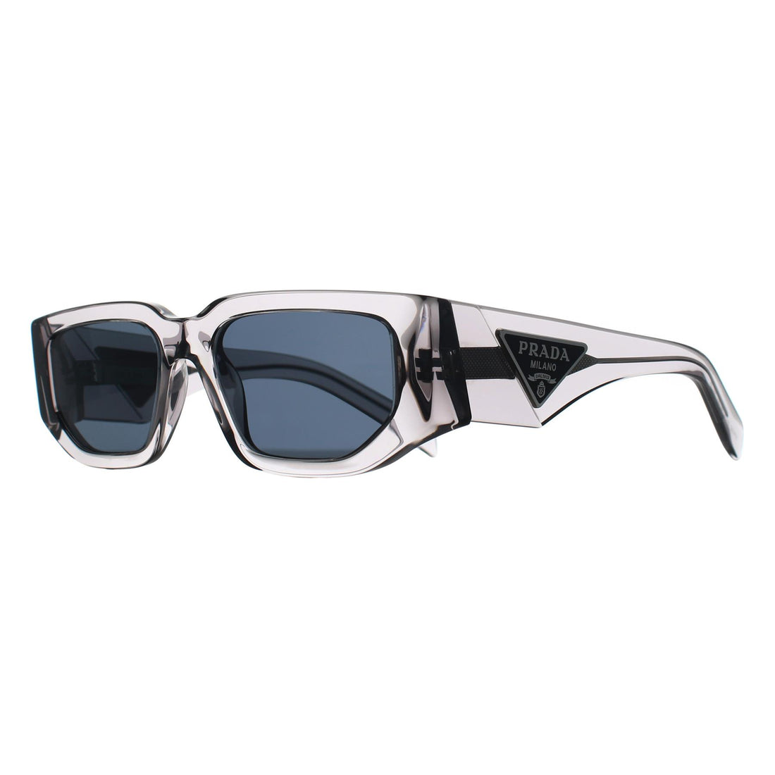 Prada Sunglasses PR09ZS 18S09T Transparent Asphalt Dark Grey