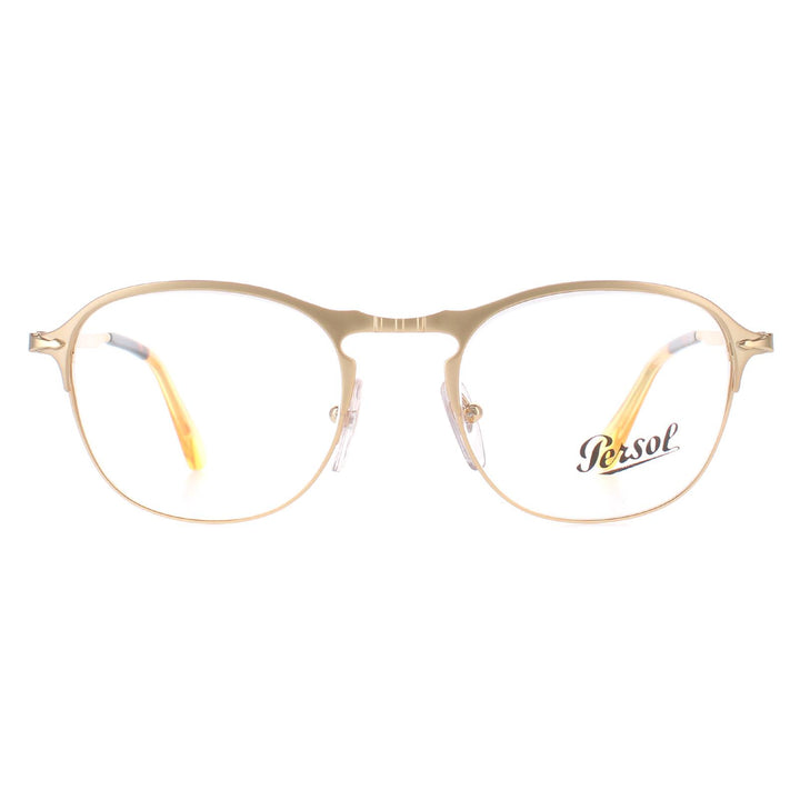 Persol Glasses Frames PO7007V 1069 Matt Gold 49mm Mens