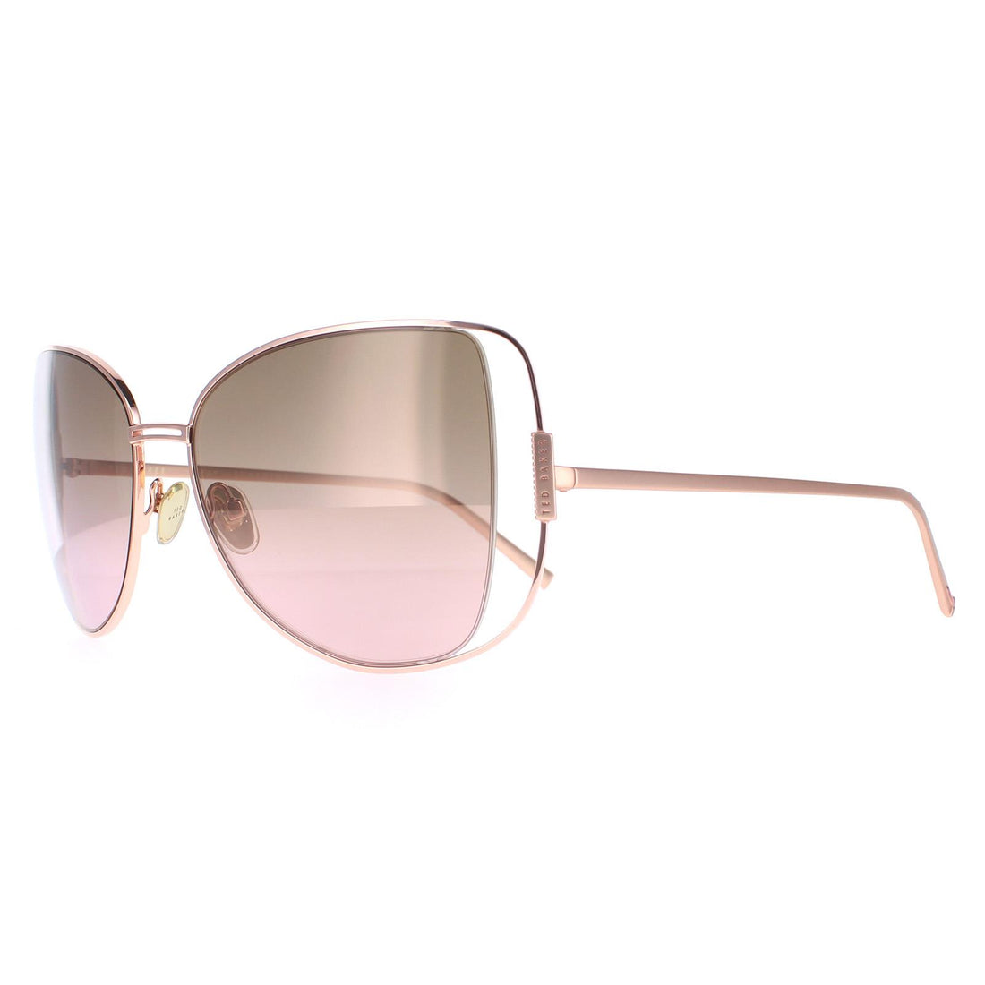 Ted Baker Sunglasses TB1617 Roma 403 Rose Gold Brown Gradient