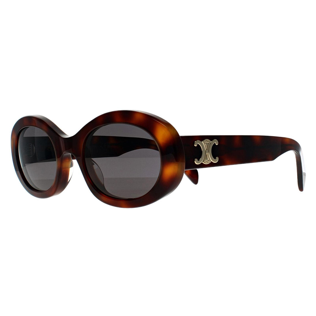 Celine Sunglasses CL40194U Triomphe 53A Shiny Havana Grey