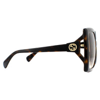 Gucci Sunglasses GG0876S 002 Dark Havana Brown Gradient