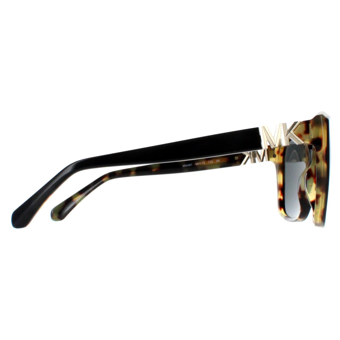 Michael Kors Sunglasses MK2201 Malia 395173 Dark Tortoise and Cream Tortoise Brown