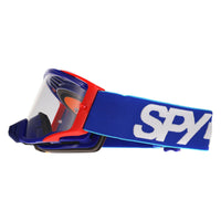 Spy MX Motocross Goggle Foundation 323506999096 Revolution Blue White Red HD Clear
