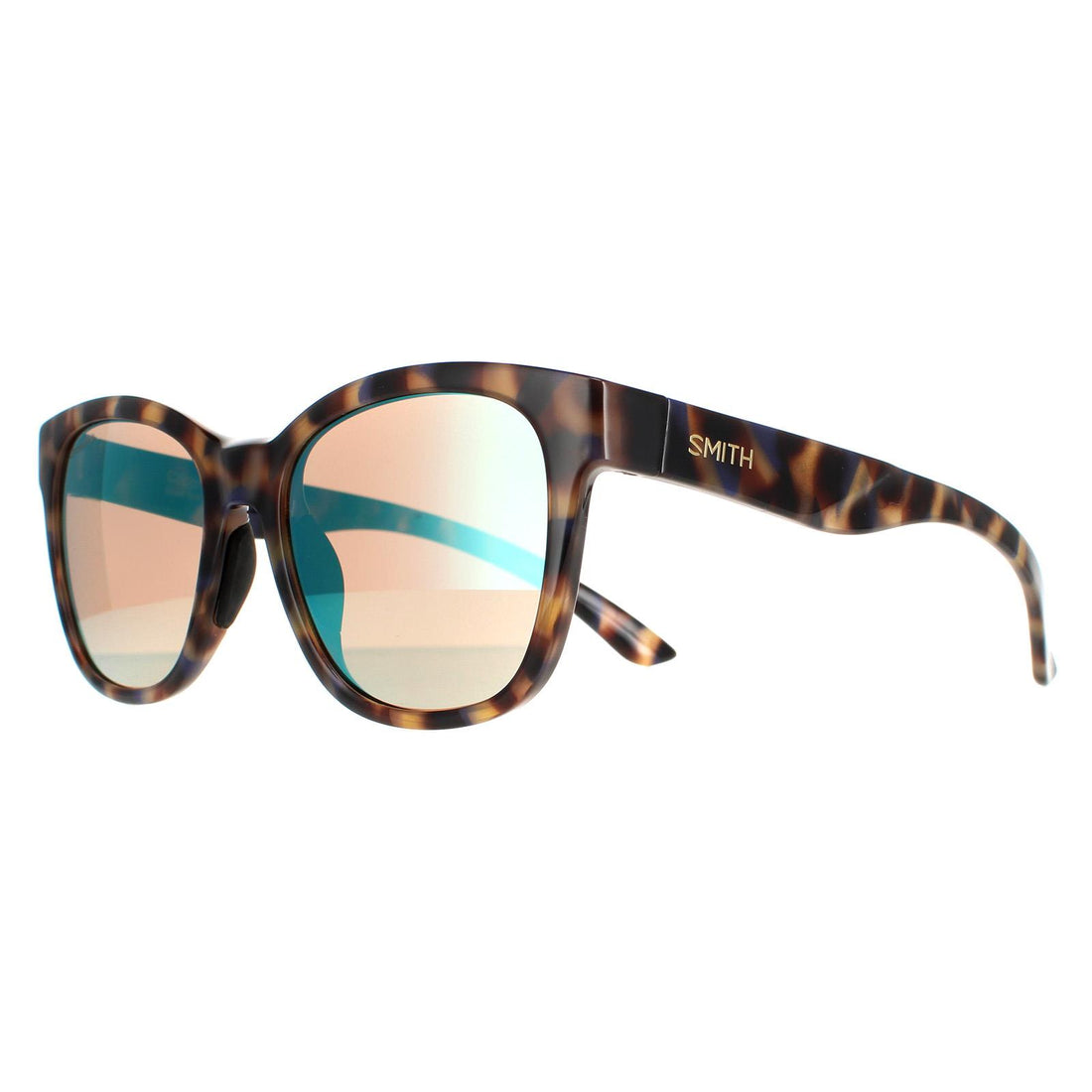 Smith Sunglasses Caper MMH G0 Havana Lilac Blue Gold Mirror