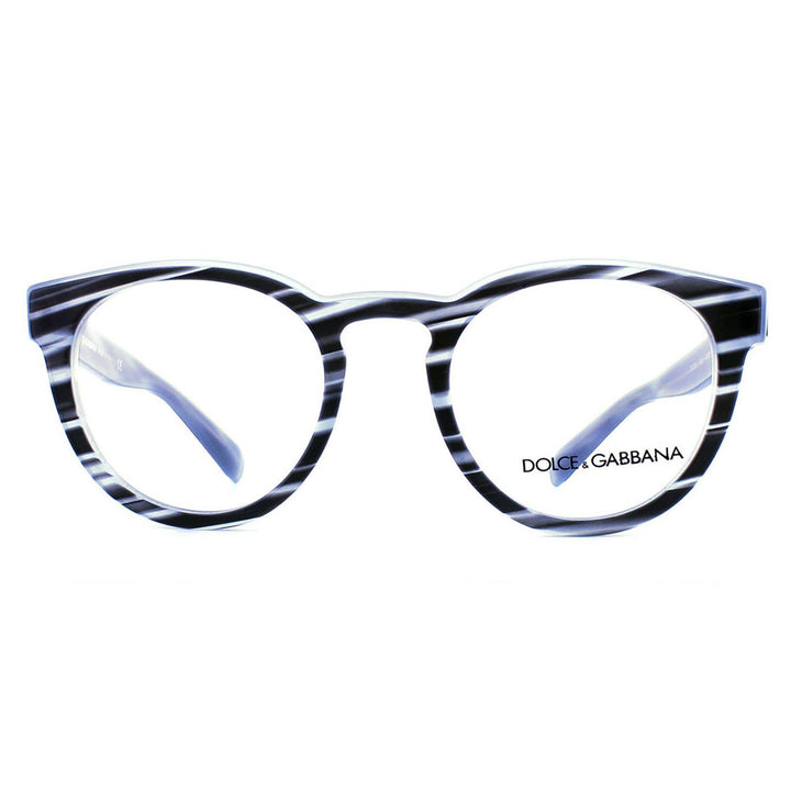 Dolce and Gabbana Glasses Frames 3251 3051 Striped Azure Men 47mm