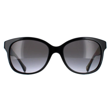 Ralph by Ralph Lauren Sunglasses RA5191 5001T3 Shiny Black and Havana Grey Gradient Polarized