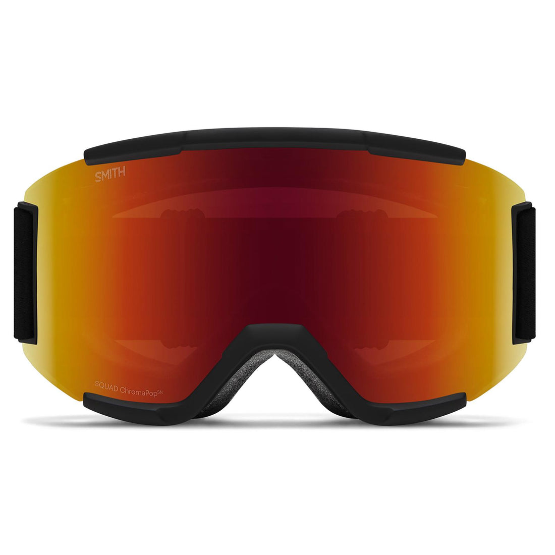 Smith Ski Goggles Squad 2QJ 6K Black ChromaPop Sun Red Mirror & Yellow