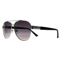 Guess Sunglasses GF5094 10B Shiny Light Nickeltin Smoke Grey Gradient