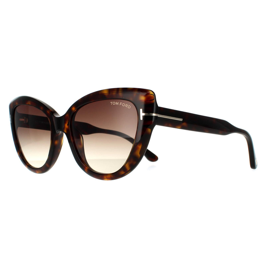 Tom Ford Sunglasses Anya FT0762 52K Dark Havana Brown Gradient