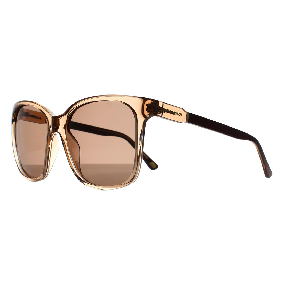 Skechers Sunglasses SE6295 45H Transparent Light Brown Brown Polarized