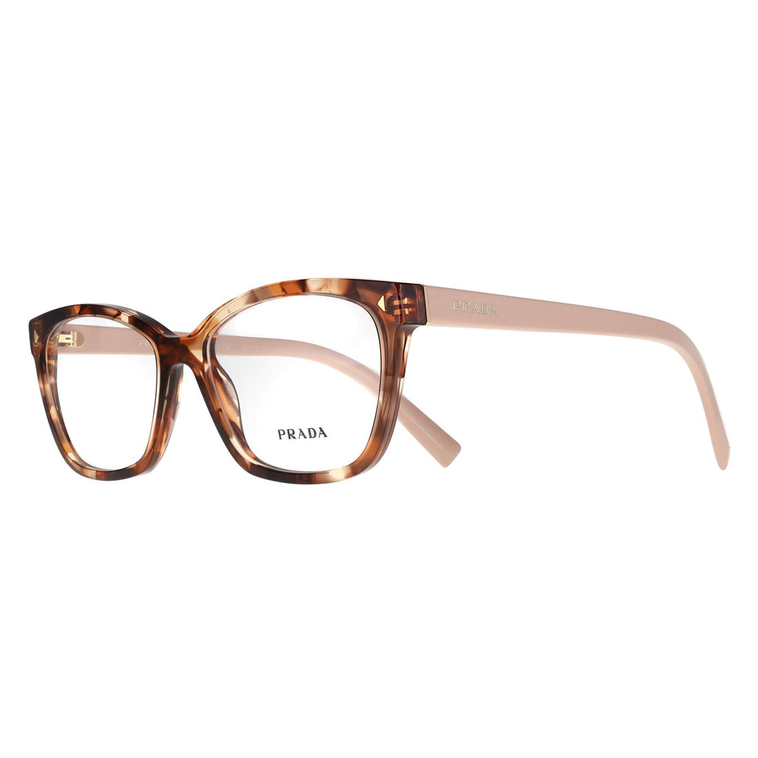 Prada Glasses Frames PR15ZV 07R1O1 Caramel Havana Women
